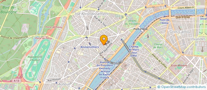 localisation de l'entreprise MONSIEUR HUBERT MARTIN  PARIS