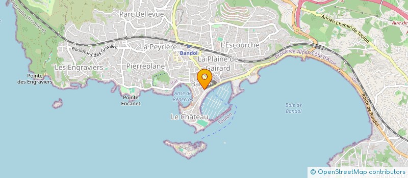 localisation de l'entreprise MONSIEUR HUBERT MASSE à BANDOL