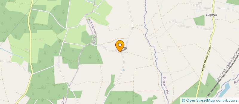 localisation de l'entreprise MONSIEUR HUBERT MASSE  SAINT GIRONS D'AIGUEVIVES