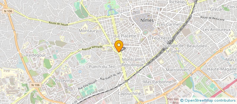 localisation de l'entreprise MONSIEUR HUBERT MAURO à NIMES