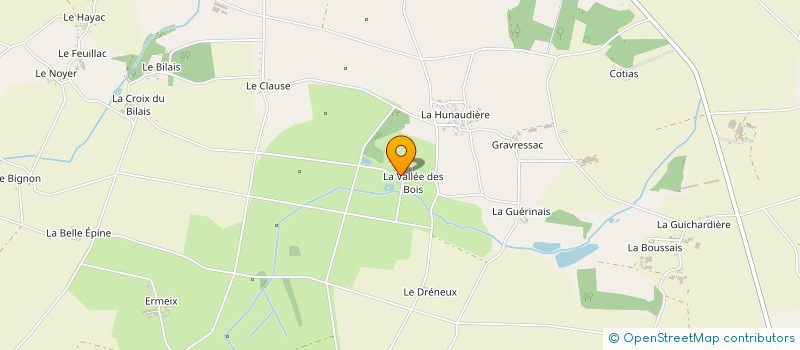 localisation de l'entreprise MONSIEUR HUBERT MENARD  AVESSAC