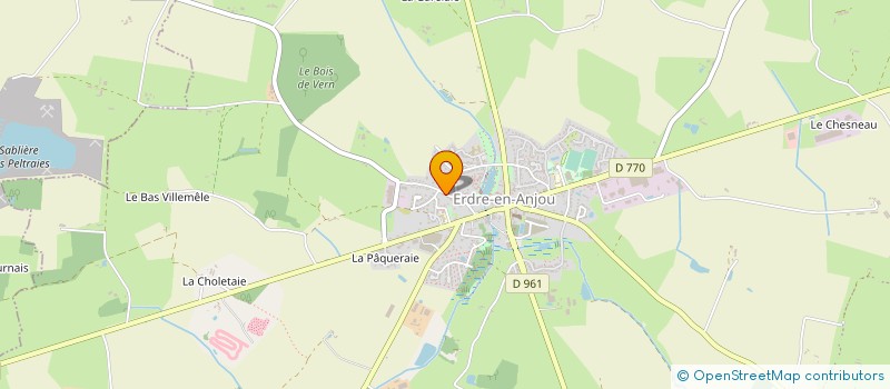 localisation de l'entreprise MONSIEUR HUBERT MICHEL  ERDRE-EN-ANJOU