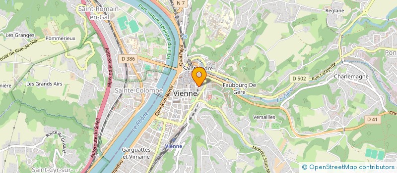 localisation de l'entreprise MONSIEUR HUBERT MIGNE  VIENNE