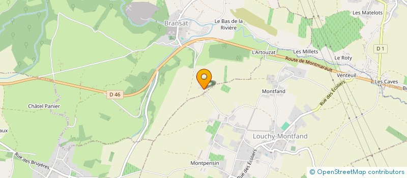 localisation de l'entreprise MONSIEUR HUBERT MINET  CHATEL-DE-NEUVRE