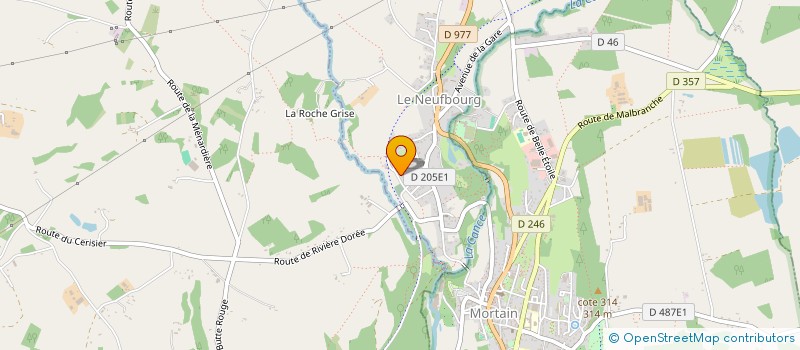 localisation de l'entreprise MONSIEUR HUBERT MOISSERON  ROMAGNY FONTENAY