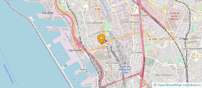 localisation de l'entreprise MONSIEUR HUBERT MONNIER à MARSEILLE