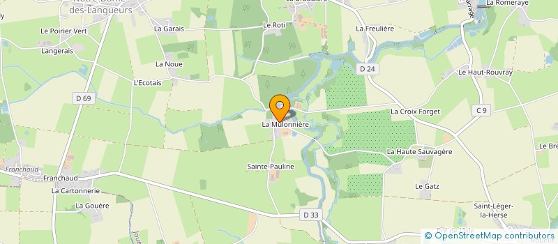 localisation de l'entreprise MONSIEUR HUBERT MONNIER à JOUE-SUR-ERDRE