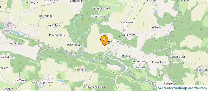 localisation de l'entreprise MONSIEUR HUBERT MORANTIN  LANVAUDAN