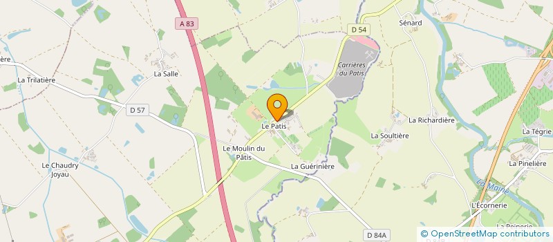 localisation de l'entreprise MONSIEUR HUBERT MOREAU à VIEILLEVIGNE