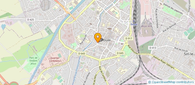 localisation de l'entreprise MONSIEUR HUBERT MOREL à DOUAI