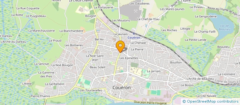 localisation de l'entreprise MONSIEUR HUBERT MORIN à COUERON