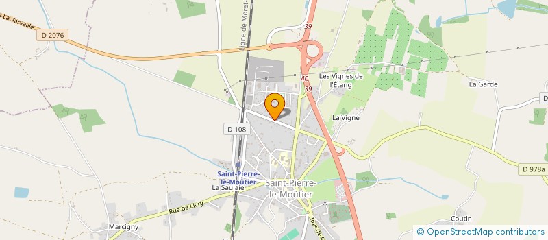 localisation de l'entreprise MONSIEUR HUBERT MORIZOT  SAINT-PIERRE-LE-MOUTIER