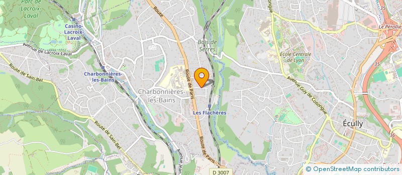 localisation de l'entreprise MONSIEUR HUBERT MOSTE  CHARBONNIERES-LES-BAINS