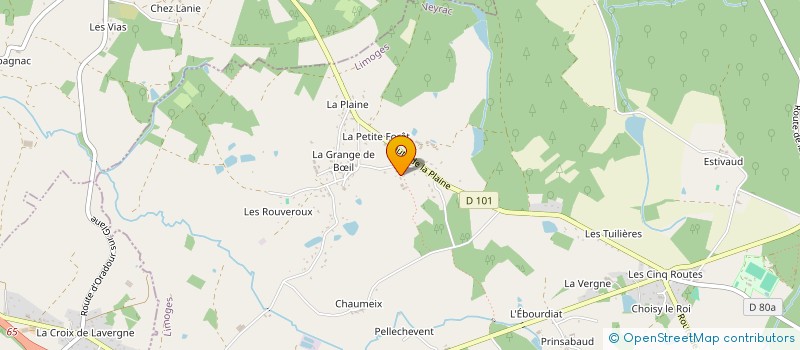 localisation de l'entreprise MONSIEUR HUBERT NAUDIN à ORADOUR-SUR-GLANE