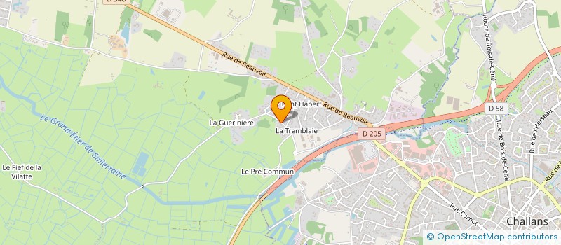 localisation de l'entreprise MONSIEUR HUBERT NAULLEAU à SALLERTAINE