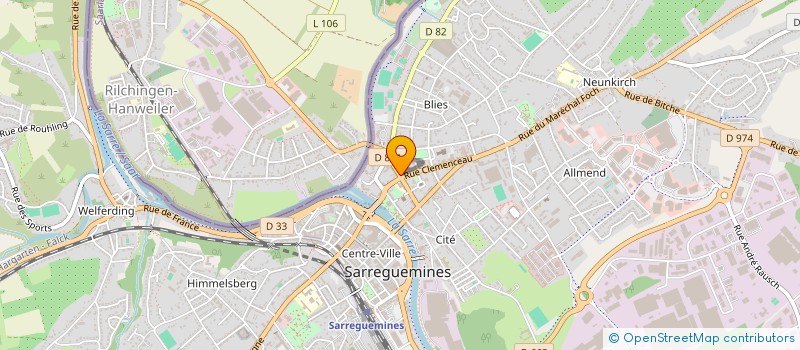 localisation de l'entreprise MONSIEUR HUBERT OBRINGER à SARREGUEMINES