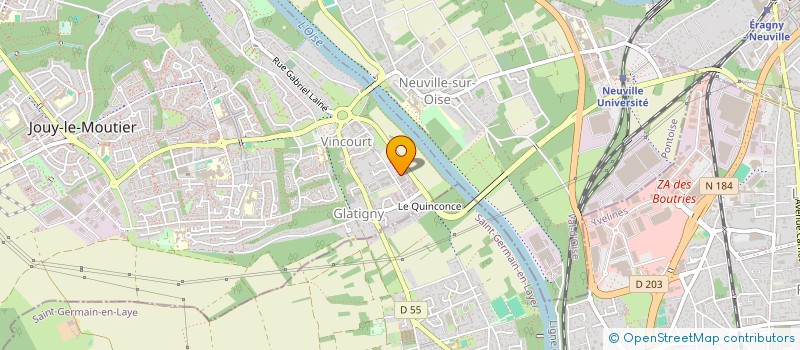 localisation de l'entreprise MONSIEUR HUBERT PAILHASSE  JOUY-LE-MOUTIER