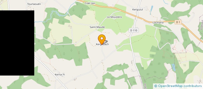 localisation de l'entreprise MONSIEUR HUBERT PALLEC  PLOURAY