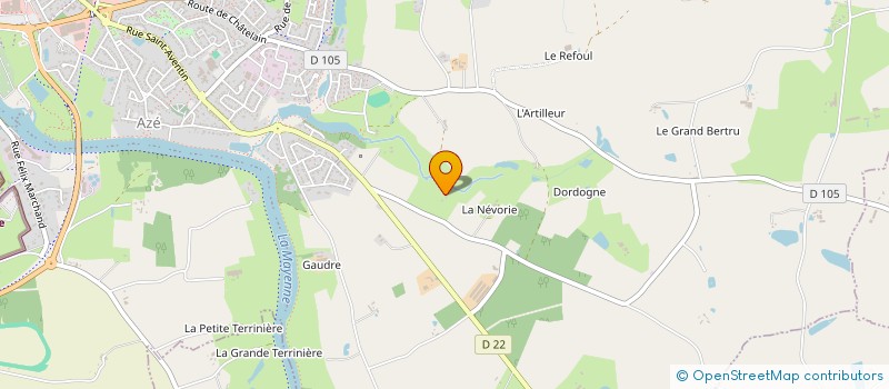 localisation de l'entreprise MONSIEUR HUBERT PAPION à CHATEAU-GONTIER-SUR-MAYENNE