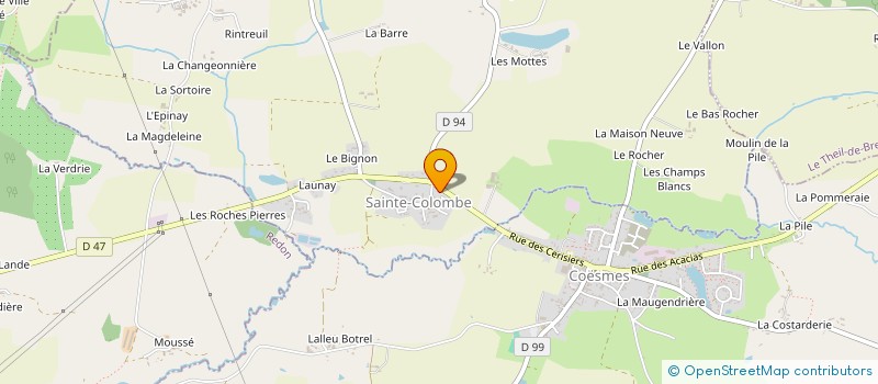 localisation de l'entreprise MONSIEUR HUBERT PARIS  SAINTE-COLOMBE