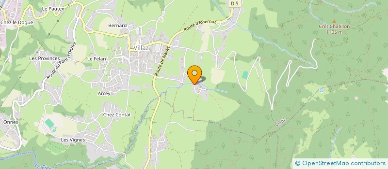 localisation de l'entreprise MONSIEUR HUBERT PAULME  VILLAZ