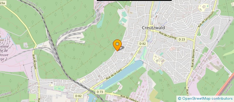 localisation de l'entreprise MONSIEUR HUBERT PAULUS  CREUTZWALD