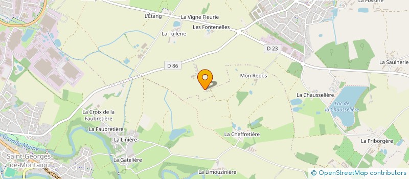 localisation de l'entreprise MONSIEUR HUBERT PAVAGEAU à MONTAIGU-VENDEE
