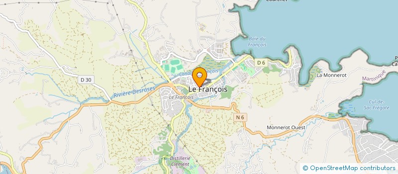 localisation de l'entreprise MONSIEUR HUBERT PAVIOT à LE FRANCOIS