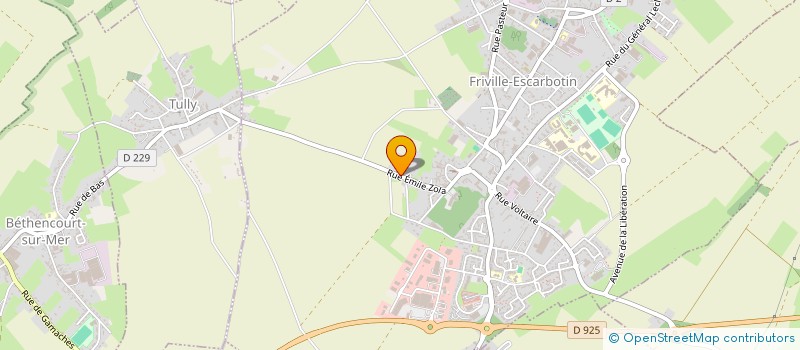 localisation de l'entreprise MONSIEUR HUBERT PECQUERY  FRIVILLE-ESCARBOTIN