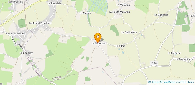 localisation de l'entreprise MONSIEUR HUBERT PEIGNE  CORSEPT