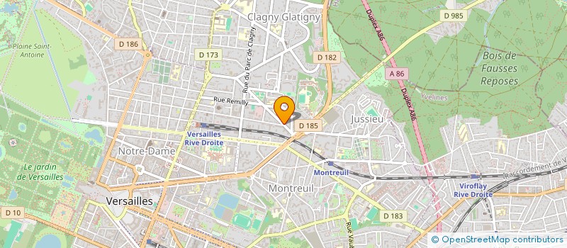 localisation de l'entreprise MONSIEUR HUBERT PELTIER à VERSAILLES