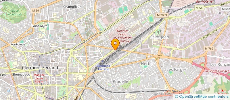 localisation de l'entreprise MONSIEUR HUBERT PERRIN  CLERMONT-FERRAND