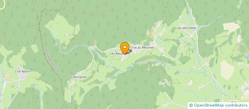 localisation de l'entreprise MONSIEUR HUBERT PERRODIN  LA GRANDE-VERRIERE