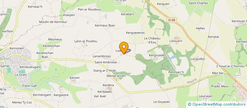 localisation de l'entreprise MONSIEUR HUBERT PERSON  BRELES