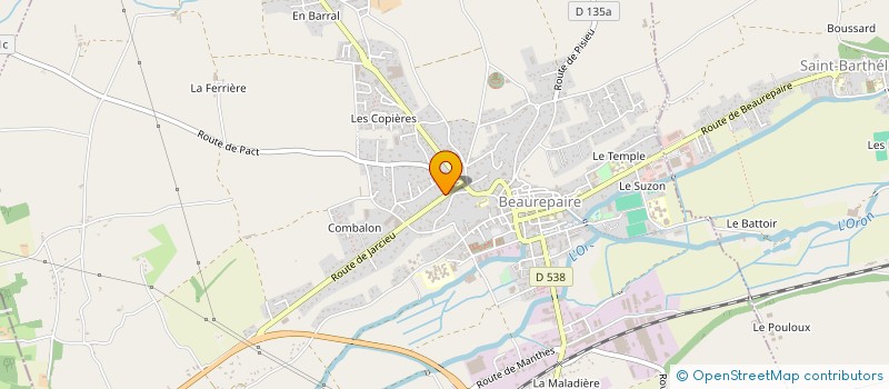 localisation de l'entreprise MONSIEUR HUBERT PETIT  PACT