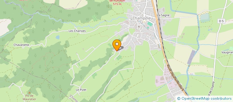 localisation de l'entreprise MONSIEUR HUBERT PEUVERGNE à CHAMPDIEU