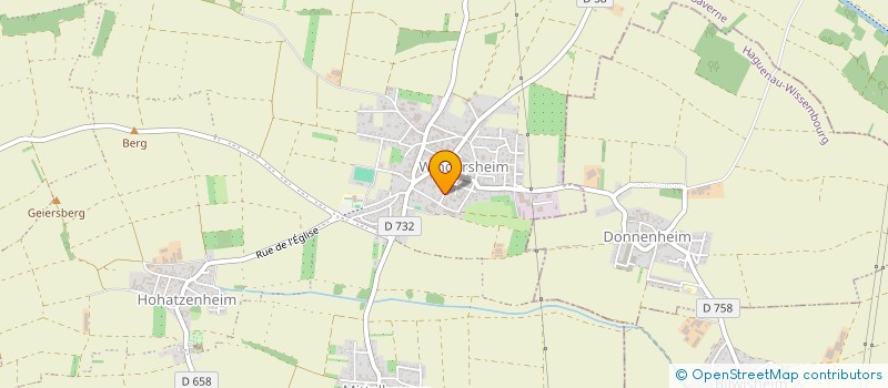 localisation de l'entreprise MONSIEUR HUBERT PFISTER  WINGERSHEIM LES QUATRE BANS