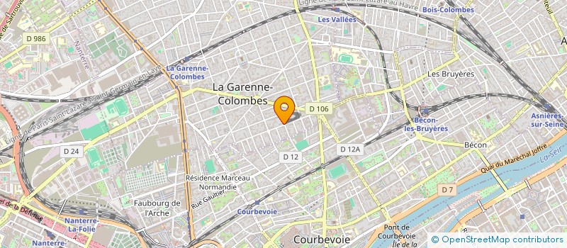 localisation de l'entreprise MONSIEUR HUBERT PHILIPPE WAYAFOLO KAYUMBA à LA GARENNE-COLOMBES