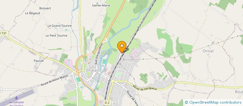 localisation de l'entreprise MONSIEUR HUBERT PIC à CHALAIS