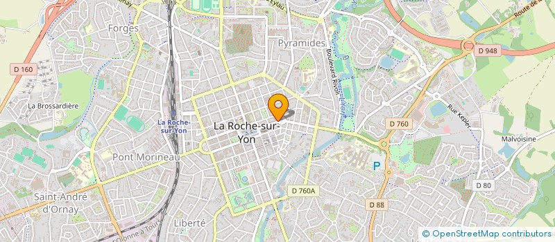 localisation de l'entreprise MONSIEUR HUBERT PIGEONNEAU à LA ROCHE-SUR-YON