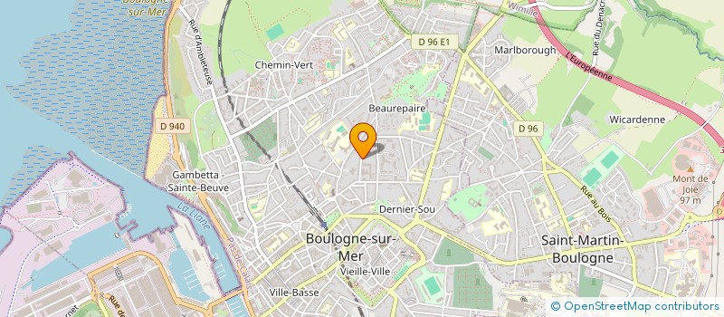 localisation de l'entreprise MONSIEUR HUBERT PILLON à BOULOGNE-SUR-MER
