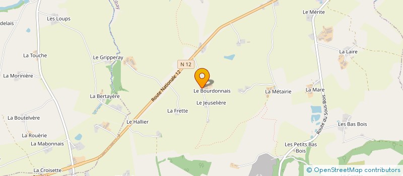 localisation de l'entreprise MONSIEUR HUBERT PINGAULT  LE RIBAY