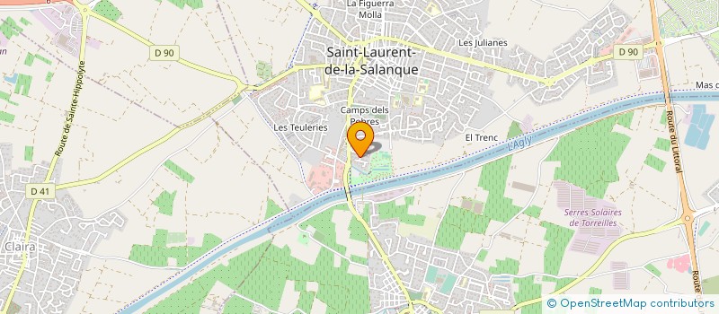 localisation de l'entreprise MONSIEUR HUBERT PINZLER à SAINT-LAURENT-DE-LA-SALANQUE