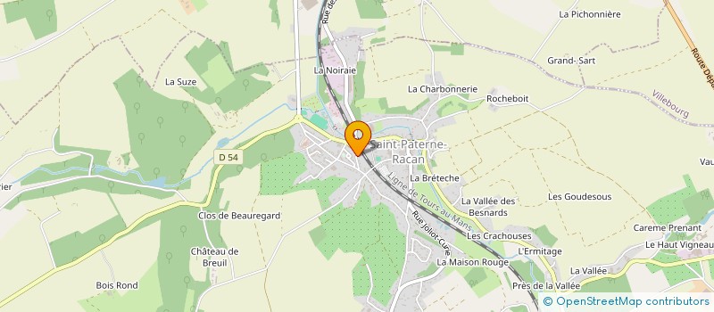 localisation de l'entreprise MONSIEUR HUBERT PIOCHON  SAINT-PATERNE-RACAN