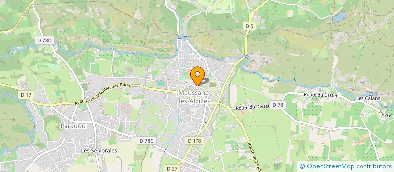 localisation de l'entreprise MONSIEUR HUBERT PIQUET  MAUSSANE-LES-ALPILLES