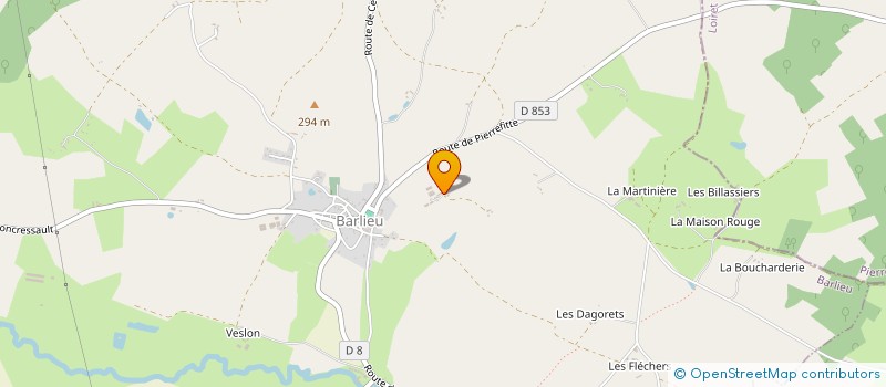 localisation de l'entreprise MONSIEUR HUBERT PLANSON à BARLIEU