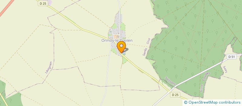 localisation de l'entreprise MONSIEUR HUBERT PLEIGNEUR  ORMOY-LE-DAVIEN