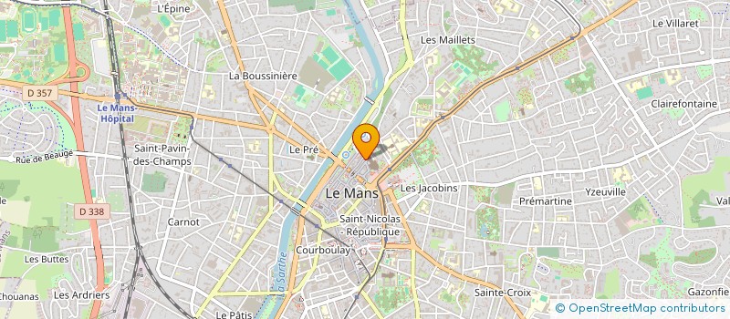 localisation de l'entreprise MONSIEUR HUBERT POIROT-BOURDAIN à LE MANS