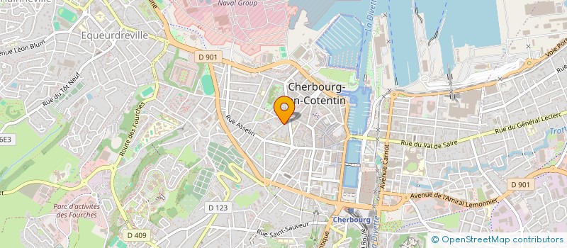 localisation de l'entreprise MONSIEUR HUBERT POISSON  CHERBOURG-EN-COTENTIN