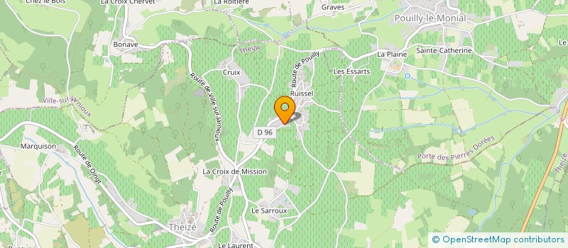 localisation de l'entreprise MONSIEUR HUBERT POLLET  THEIZE